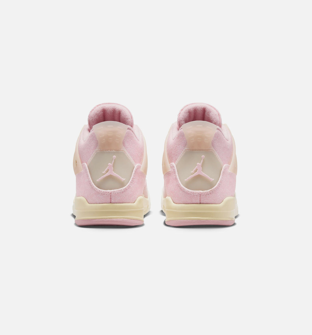 Air Jordan 4 Retro Pink Pearl and Iced Carmine – Preschool Lifestyle Shoe in Pearl Pink/Iced Carmine/Coconut Milk