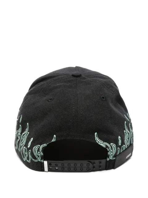AMIRI flame-embroidered baseball cap