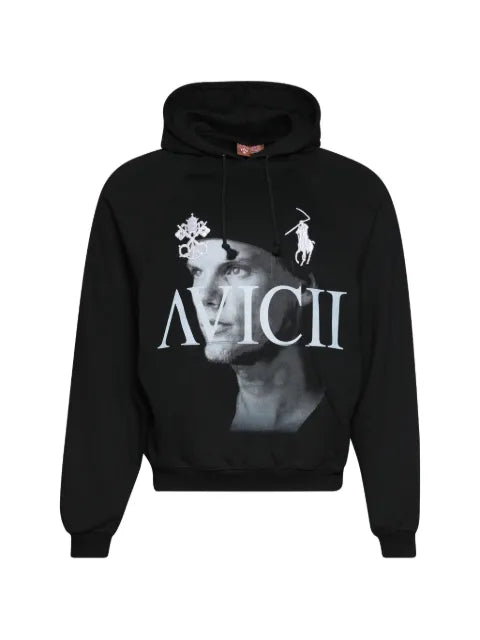 Praying Avicii-print hoodie