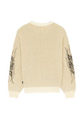 IUTER ribbed-knit graphic-print sweater