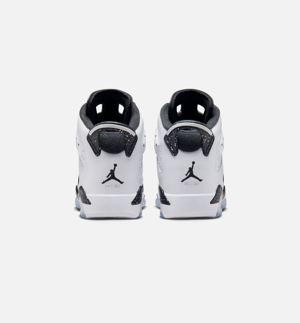 Air Jordan 6 Retro Black & White Grade School Lifestyle Shoe