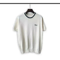 Rhude Men Chest Embroidered Logo Boxy Fit Knit Streetwear Top