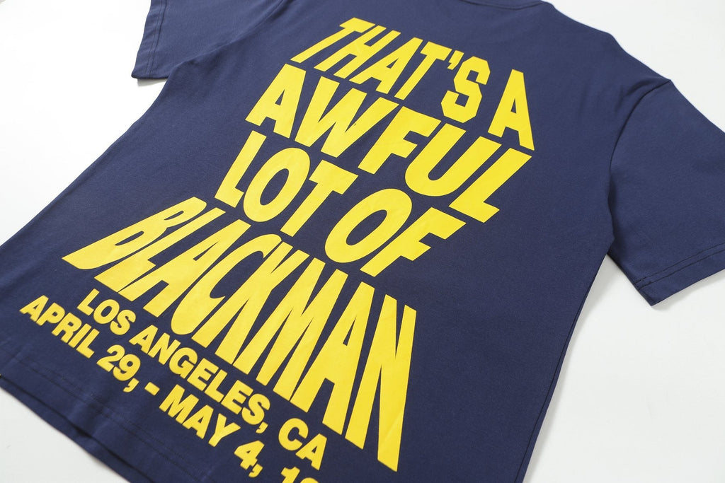 THAT'S A AWFUL LOT OF COUGH SYRUP Navy Graphic Short-Sleeve T-Shirt