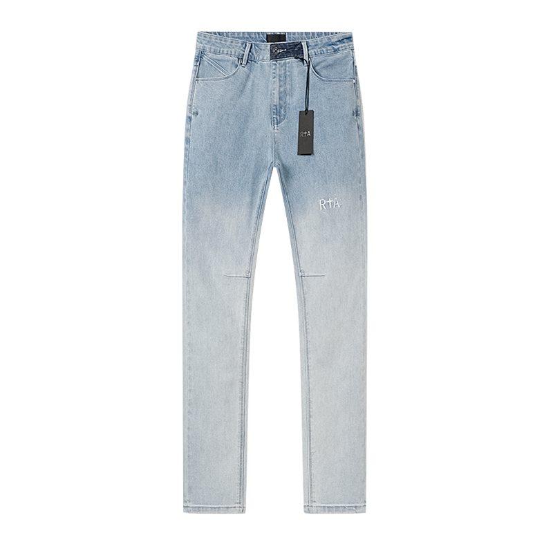 R+A Light Blue Washed Denim Jeans