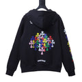 Chrome Hearts Multicolor Cemetery Cross Zip Up Hoodie