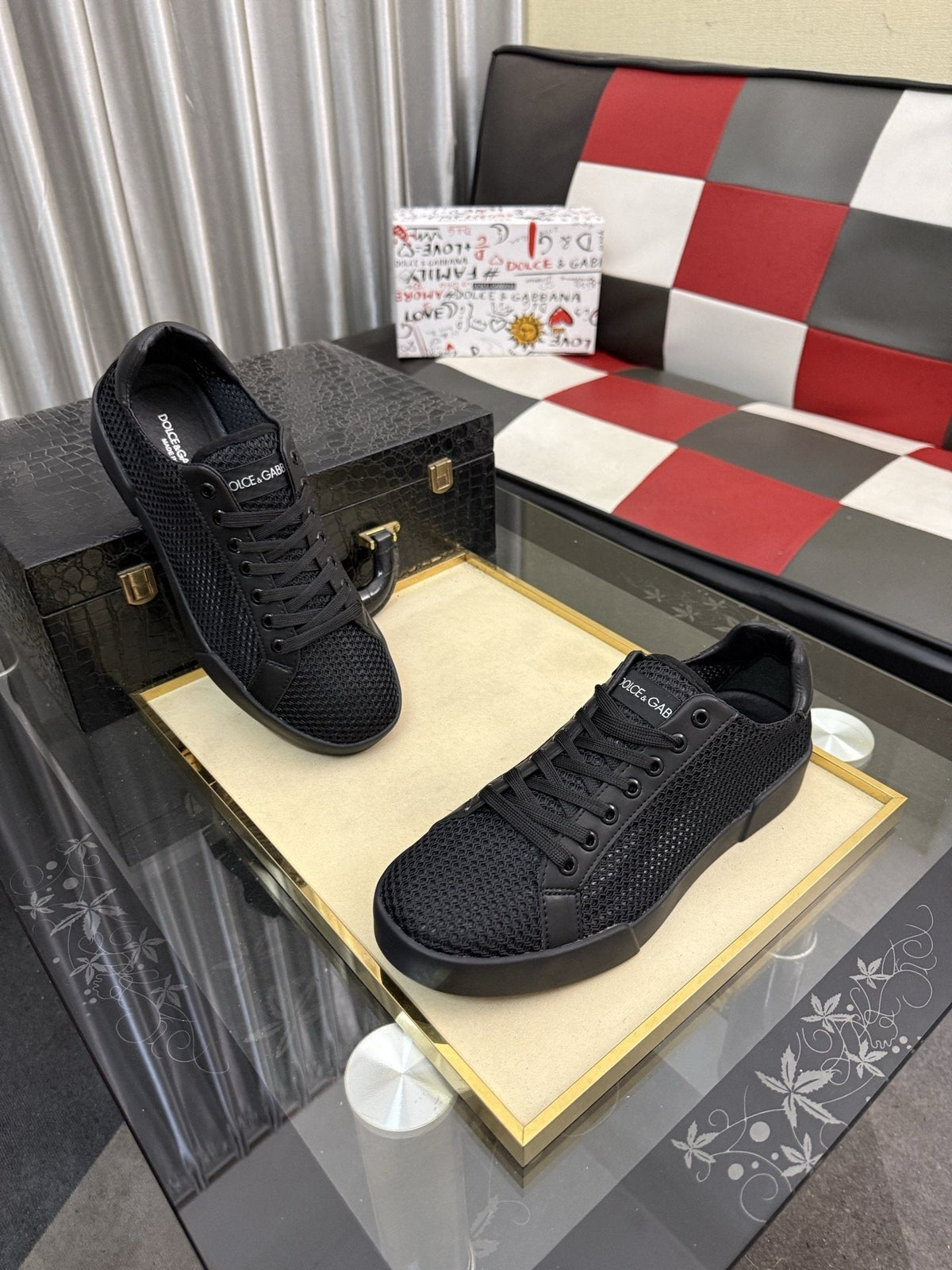 Dolce & Gabbana Perforated Low-Top Sneakers
